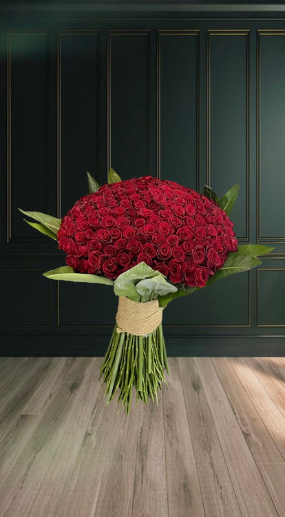 دسته گل رز ۲۰۰ شاخه رز مناسب خواستگاری سورپرایز و .... با ارسال رایگان در تهران